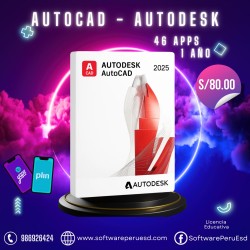 AutoCAD 2025 en Perú | Licencia 1 Año | Autodesk 46 Apps